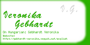 veronika gebhardt business card